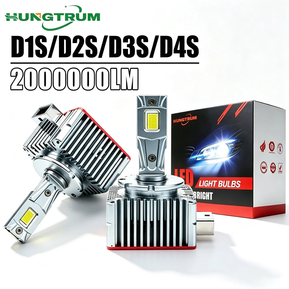 D1S D3S LED Headlight Super Bright LED Lamps CANBUS Spotlights D2S D4S D1R D3R D2R D4R D8S