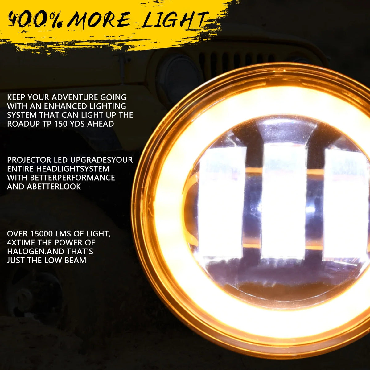 2PCS 150W 4 Inch Round LED Front Driving Fog Lights for Jeep Grand Cherokee 2011 for Jeep 2011-2013 - Canbus LED Car Lig
