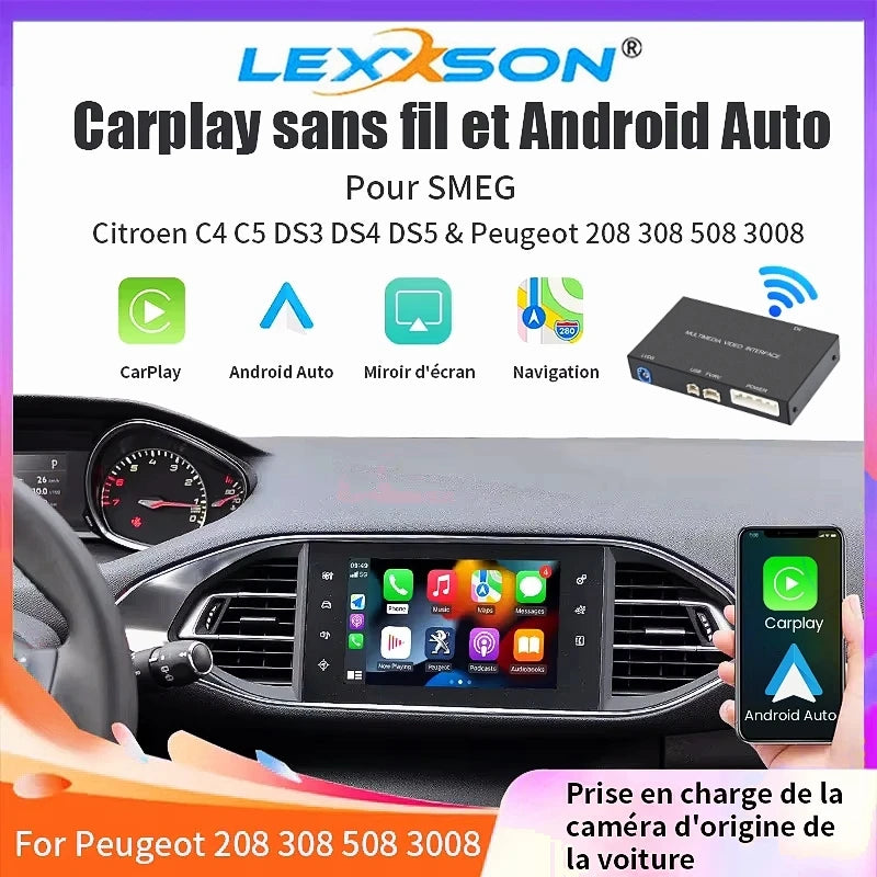 Wireless Carplay Android Auto Module for Peugeot Citroën SMEG MRN Picasso C4 C5 DS4 DS3 30 | AUTOKITSHOP