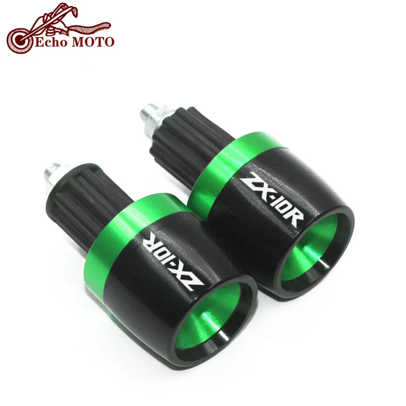 7/8" CNC Motorcycle Accessories Handlebars Bar Ends Grips Slider For Kawasaki ZX10R 2006 2007 20 - Automotive LED Light