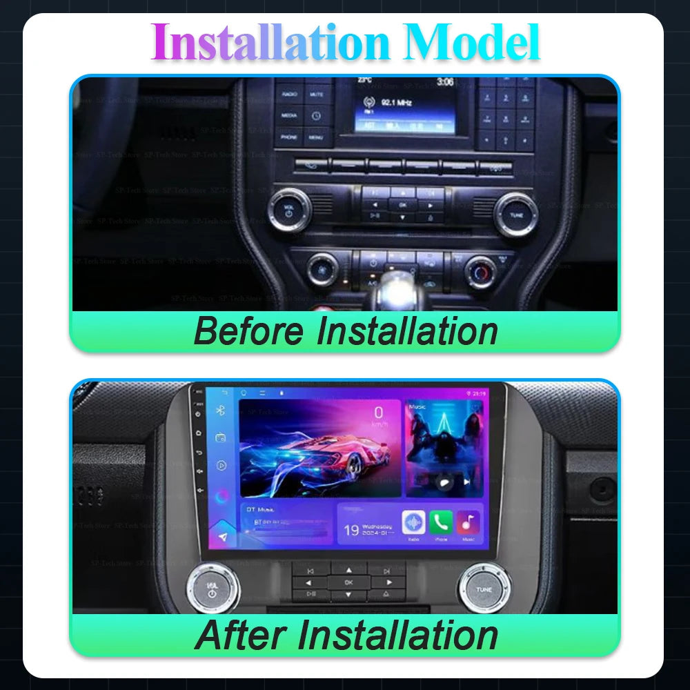 For Ford Mustang S550 2014-2021 Android 16 Car Radio Carplay Multimedia Player Navigation  | AUTOKITSHOP