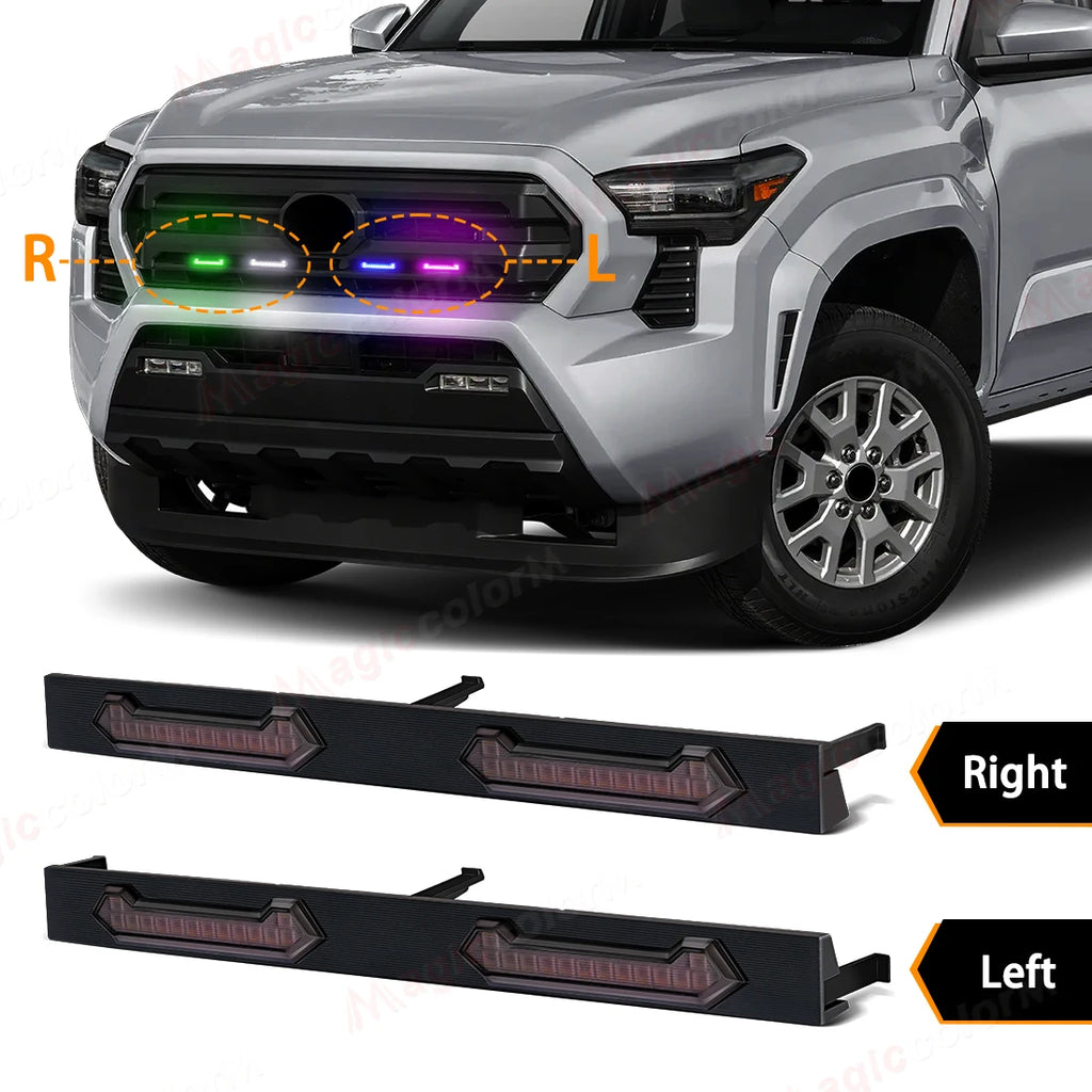 Colorful APP Control Grille Lights For Toyota Tacoma SR5 SR 2024 2025 LED Car Grill Front  | AUTOKITSHOP