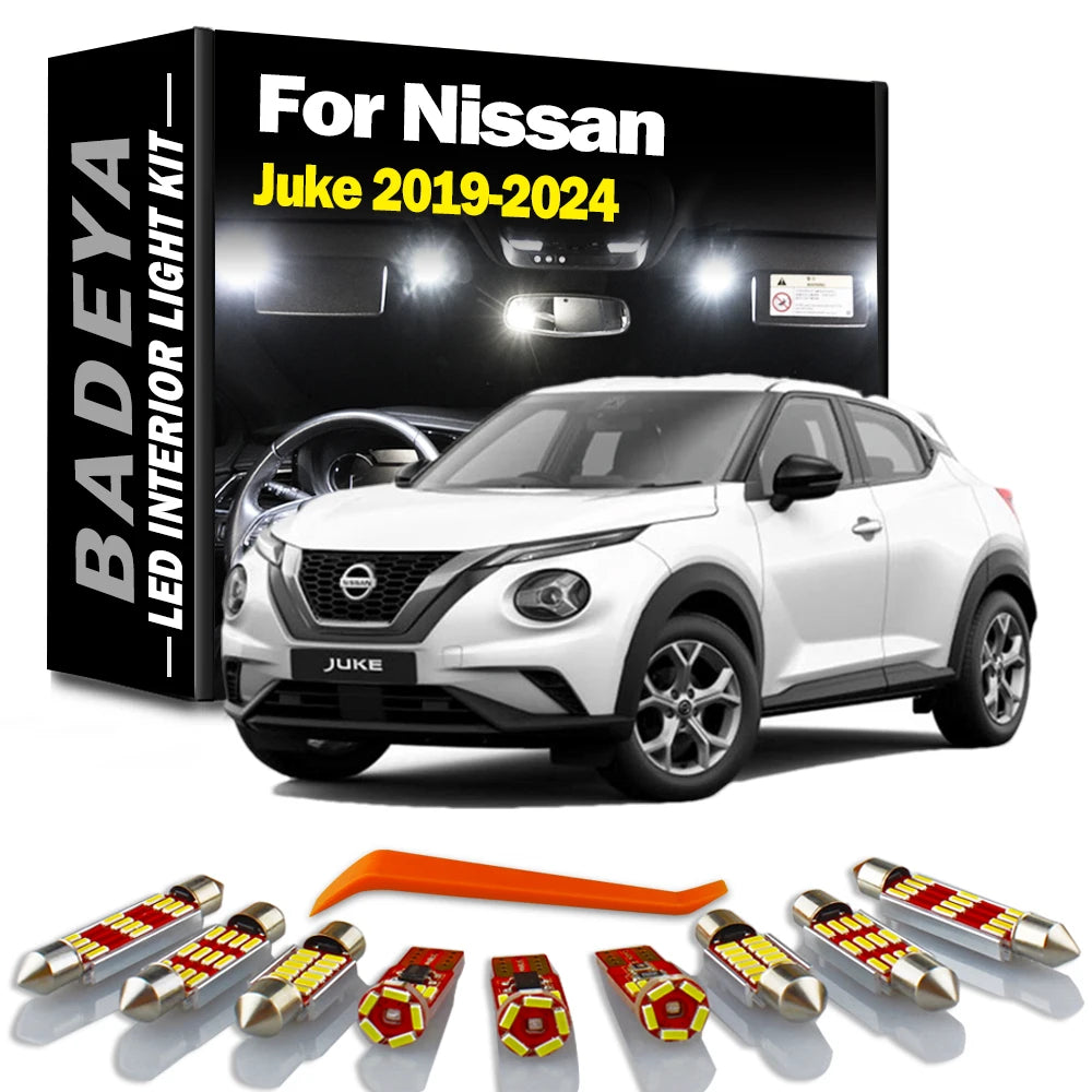 11-Piece LED Interior Light Kit for Nissan - Canbus Error-Free Interior Bulbs