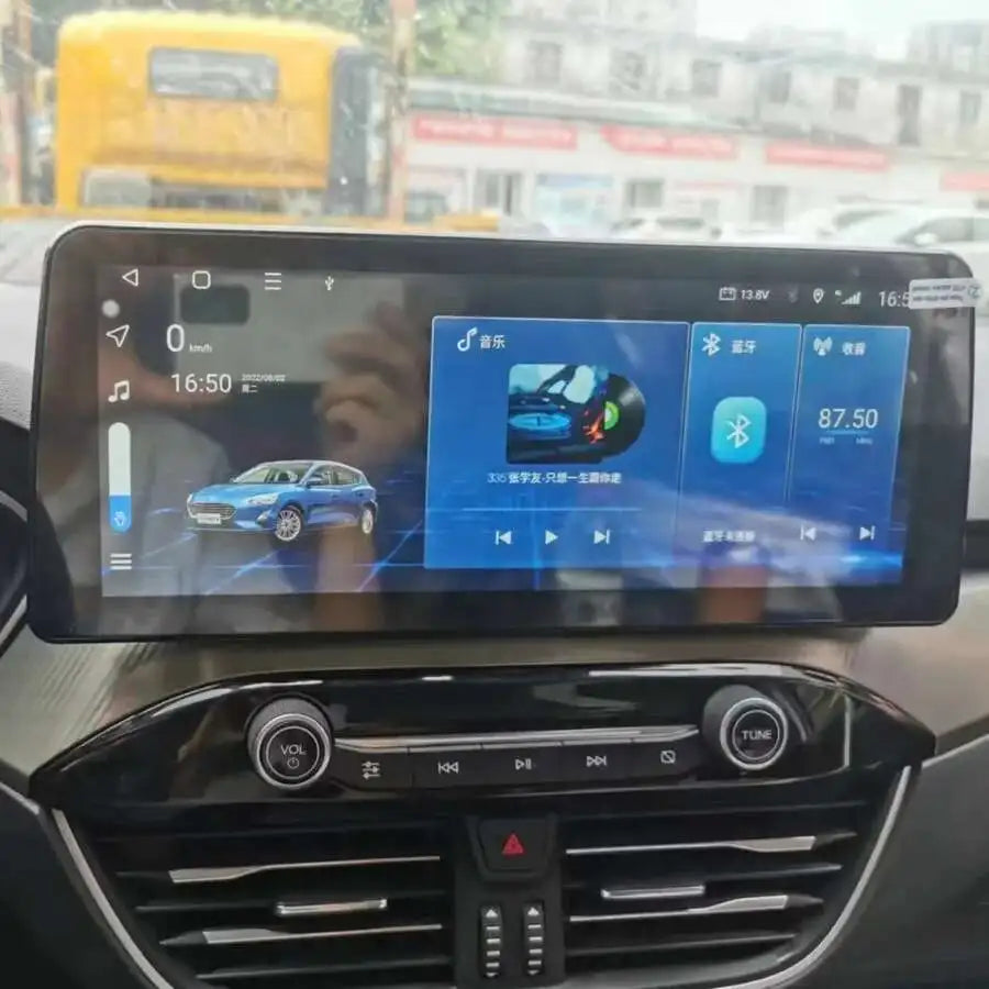 Video Player 12.3'' IPS Screen Car Music Stereo For Ford Focus 2019 - 2021 Android 14 CarP