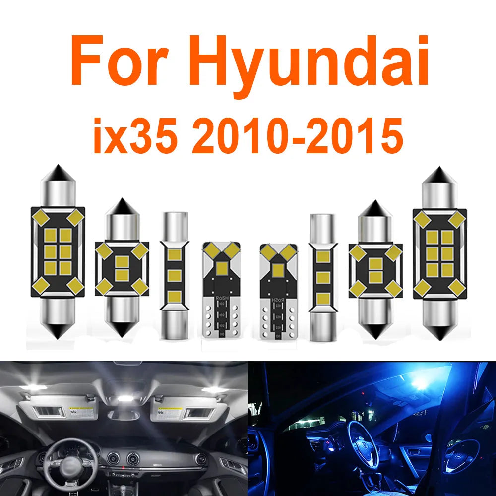 11-Piece LED Interior Light Kit for Hyundai Tucson ix35 - Canbus Error-Free Bulbs | AUTOKITSHOP