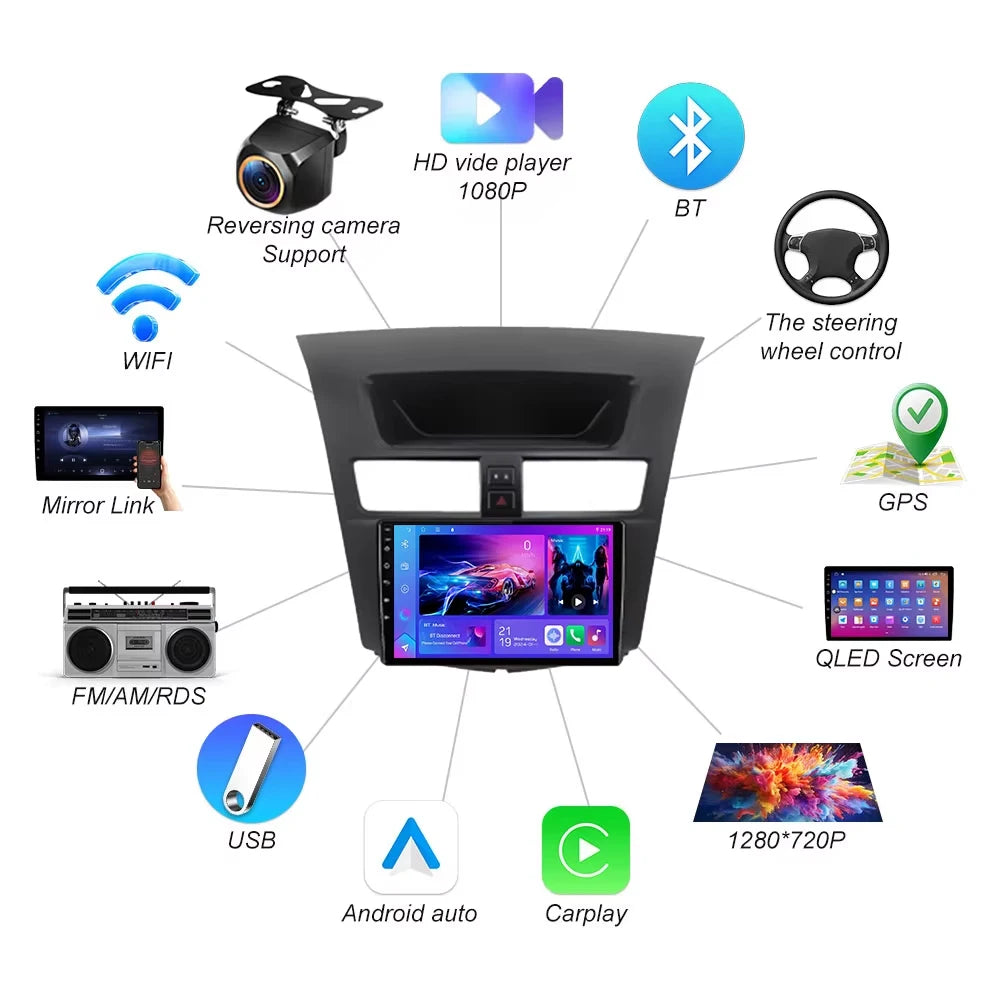 Android 16 Carplay For Mazda Bt-50 Bt50 2 2011-2020 Car Radio Stereo Player Auto Gps Multi | AUTOKITSHOP