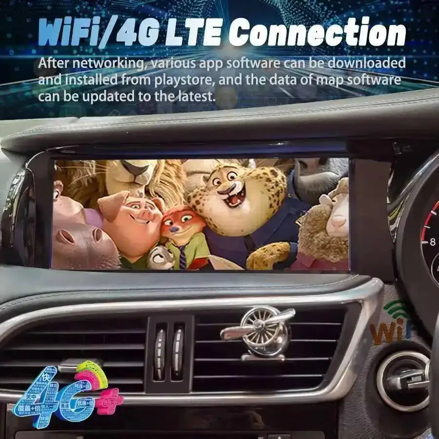 10.25 Inch RHD Android 15 Touch Screen for Infiniti QX30 Q30 2013-2018 Car Stereo Head Uni