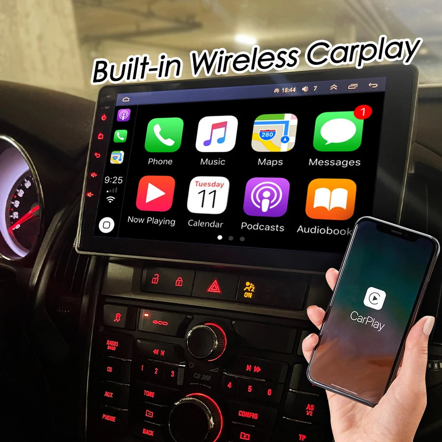 NAVIRIDER Android 14 Car Multimedia Radio GPS 5.0 Wireless Carplay GPS For Opel Vauxhall H