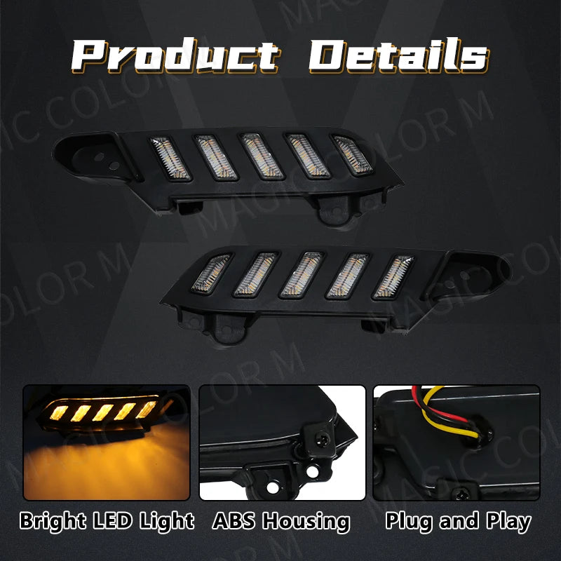 For Toyota Tacoma 2016 2017 2018 2019 2020 2021 2022 2023 LED Daytime Running Light White  | AUTOKITSHOP