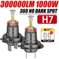 H7 LED Headlight Bulb Mini Wireless 1000W 6500K 4 Side CSP Chip For LED Car Headlamp Auto