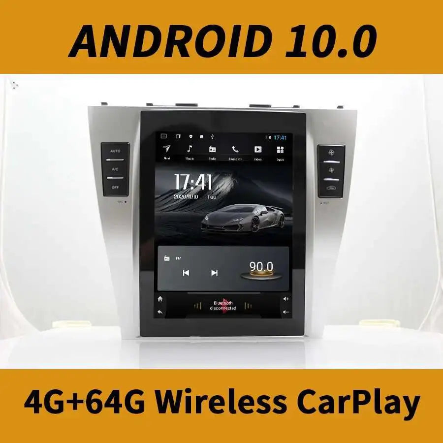 128GB Rom 10.4inch QLED Screen Stereo Car Radio Multimedia Video Player For Toyota Camry R