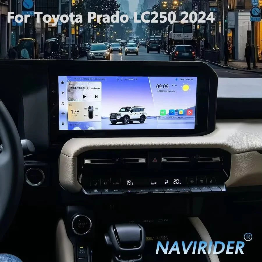 12.3" Car Radio Stereo For Toyota Prado LC250 2024 Android Multimedia Video Player GPS Nav
