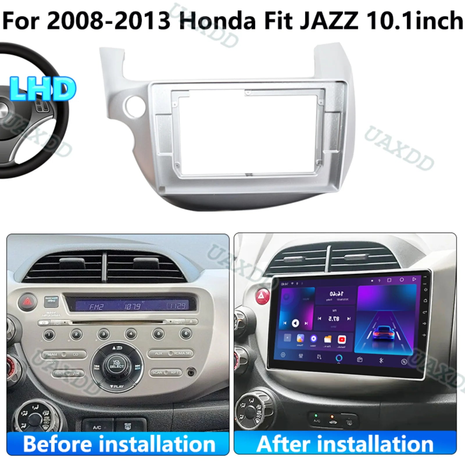 For Honda 2008-2013 Fit Jazz car dvd radio Android fascia multimedia MP5 video Audio stere