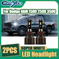 2X High Beam 9005 LED Headlight CSP Chip 20000LM 120W High Beam Lamp Car Turbo Light 6500K