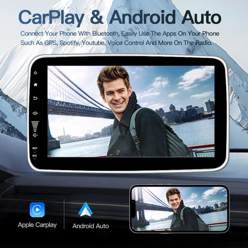 SZLELV Android 15 Auto Carplay 1Din Universal CD Multimedia Radio Car Player Autoradio WIF