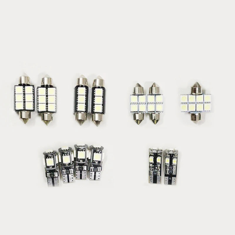 12-Piece LED Interior Light Kit - Canbus Error-Free Interior Bulbs