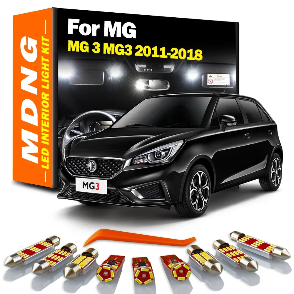 6-Piece LED Interior Light Kit for MG 3 MG3 - Canbus Error-Free Bulbs | AUTOKITSHOP