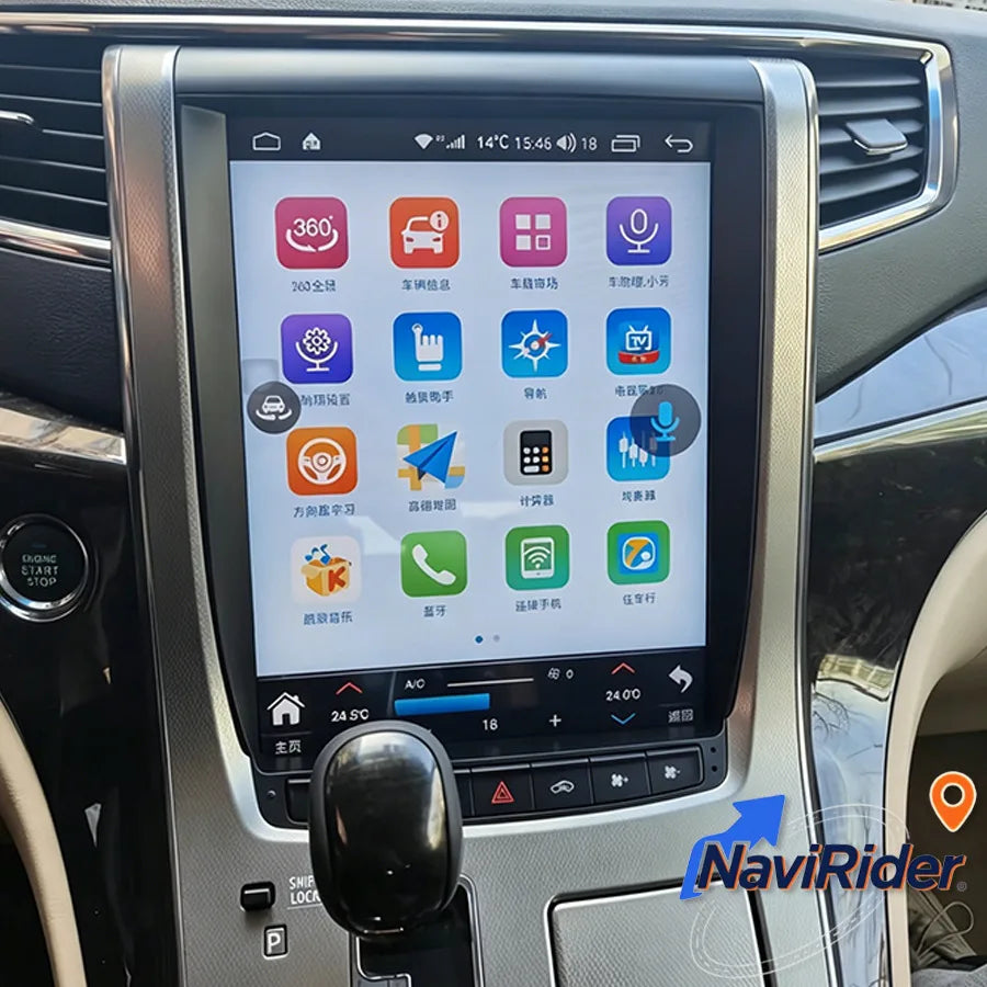 12.1" Android Touch Screen For Toyota Alphard 20 Series Vellfire A20 2008-2014 Radio Multi