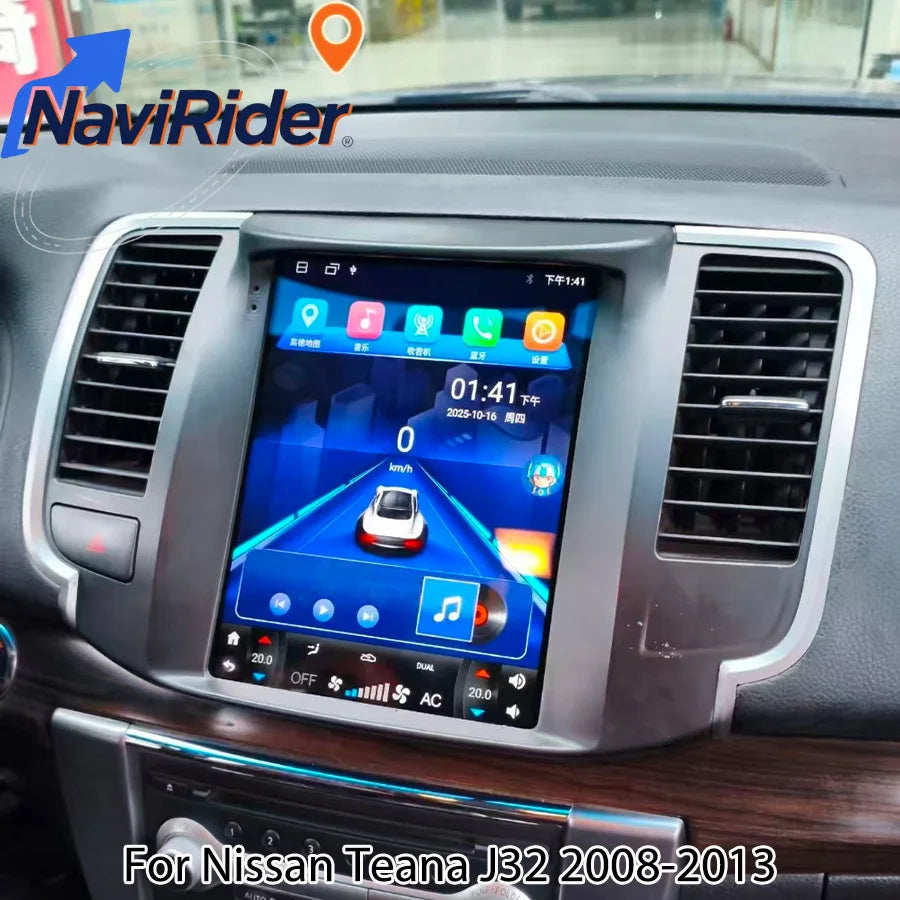 9.7" Android 15 Screen For Nissan Teana J32 2008-2013 Navigation Car Multimedia Video Play