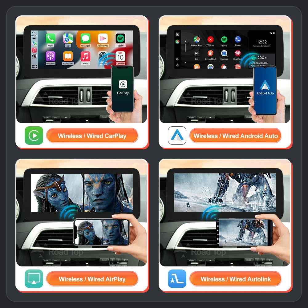 1920*720 Linux Multimedia Display Screen Wireless CarPlay Android Auto for Mercedes-Benz C | AUTOKITSHOP
