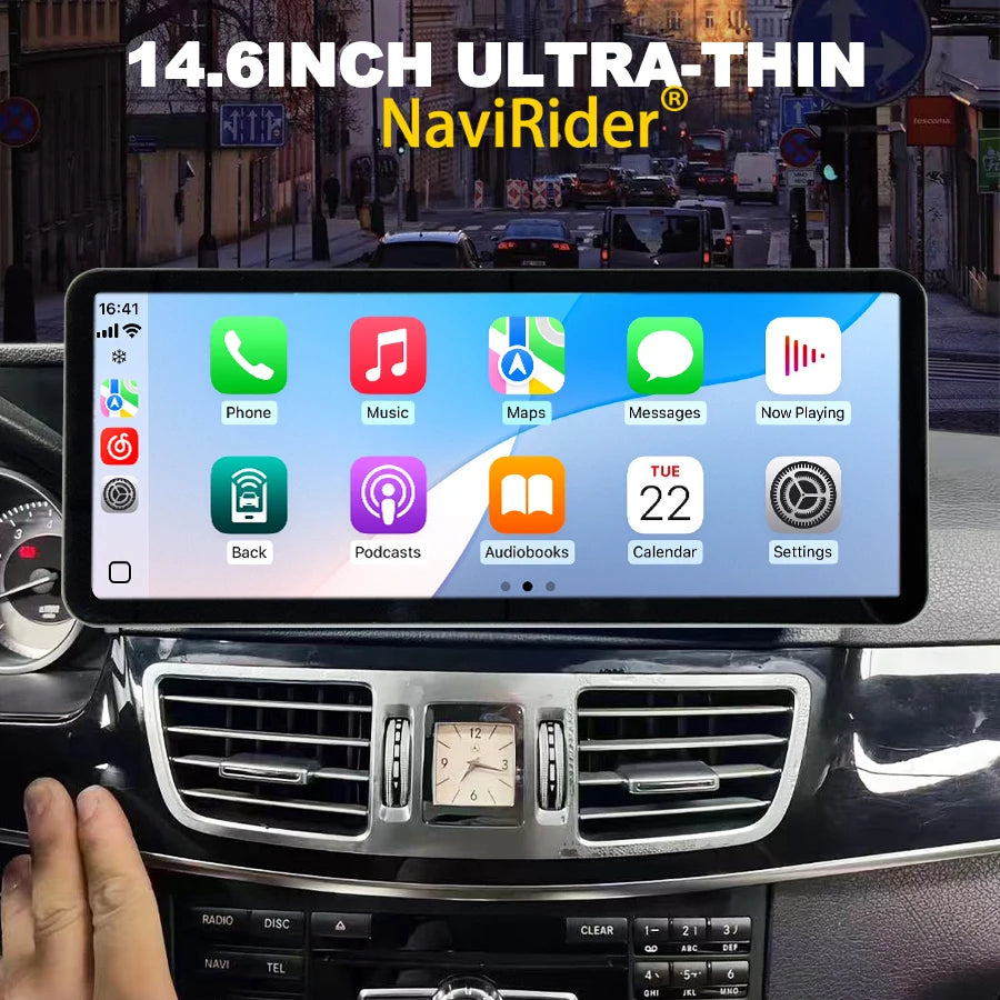 14.6inch Android 14 Screen Car Radio Carplay For Benz CLS W218 C218 2012-2017 Multimedia V