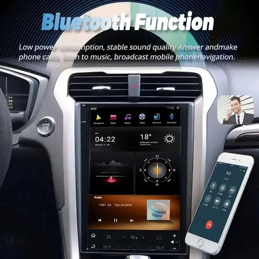 12.1" Android Vertical Screen Car Radio For Ford Fusion Mondeo 2014 - 2019 Multimedia Ster | AUTOKITSHOP