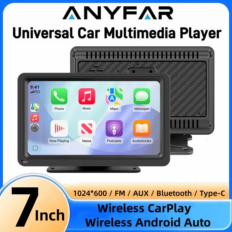 ANYFAR 7inch Car Radio Multimedia Video Player Wireless Carplay And Wireless Android Auto  | AUTOKITSHOP