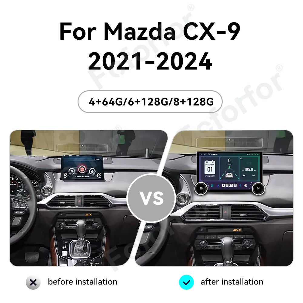 11.5 Inch Android 15 HD Touch Wireless CarPlay Modern Upgraded Android Auto GPS Car Radio