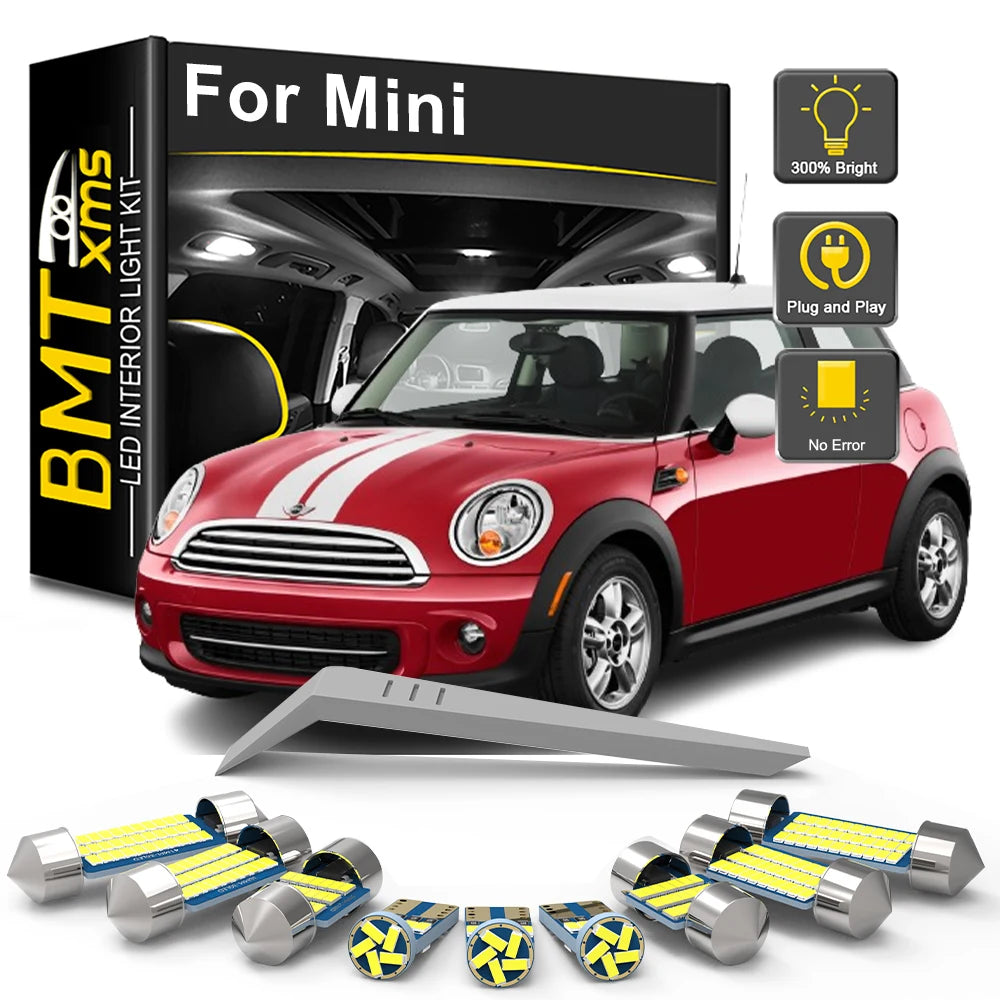 LED Interior Light Kit for Mini Roadster R59 F60 R60 Cooper R50 R53 R56 F55 F56 R58 F57 R57 R52 Clubman F54 R55 Car L...