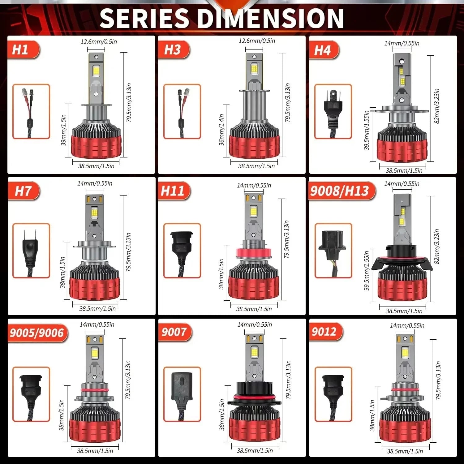 8800W H7 H4 H11 LED Headlight High Power Canbus H1 9005 HB3 9006 HB4 9012 HIR2 9007 HB5 90