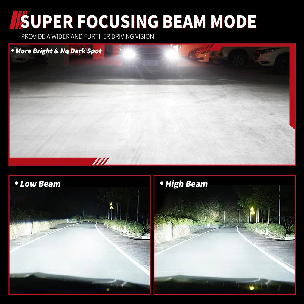 3D 360 H7 Led Canbus Car Headlights Bulbs 30000LM H11 H4 H1 HB3 9005 HB4 9006 300W Automot
