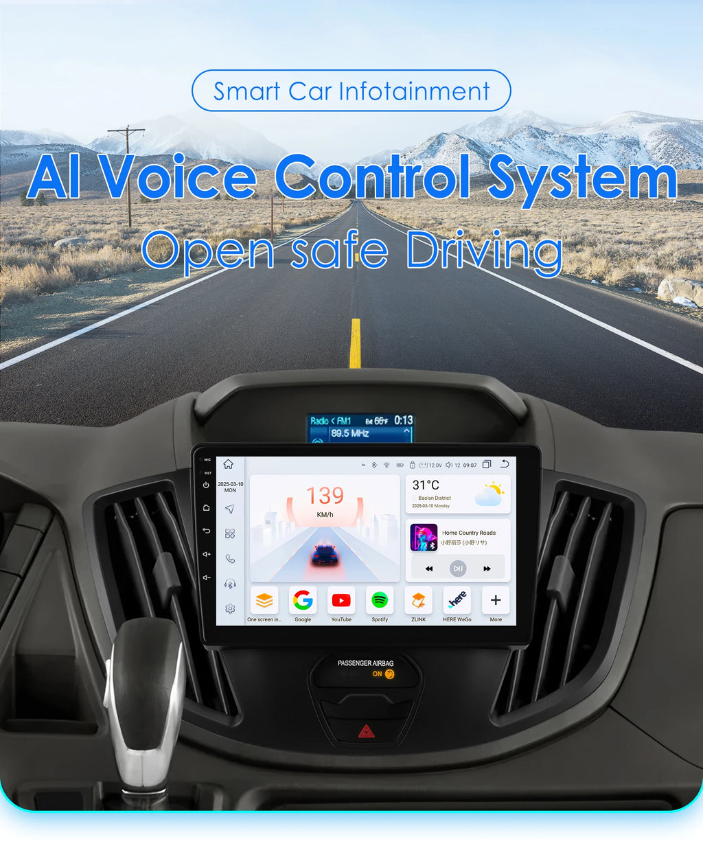 Car intelligent Systems for Ford transit 2015 - 2018 Carplay for Apple Android Auto Car ra