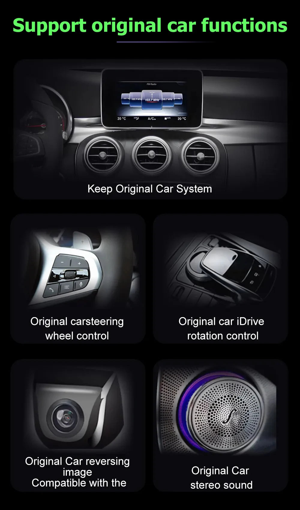 Android Auto Carplay RHD For Mercedes Benz E Class W212 2009 - 2015 Car Auto Multimedia Pl