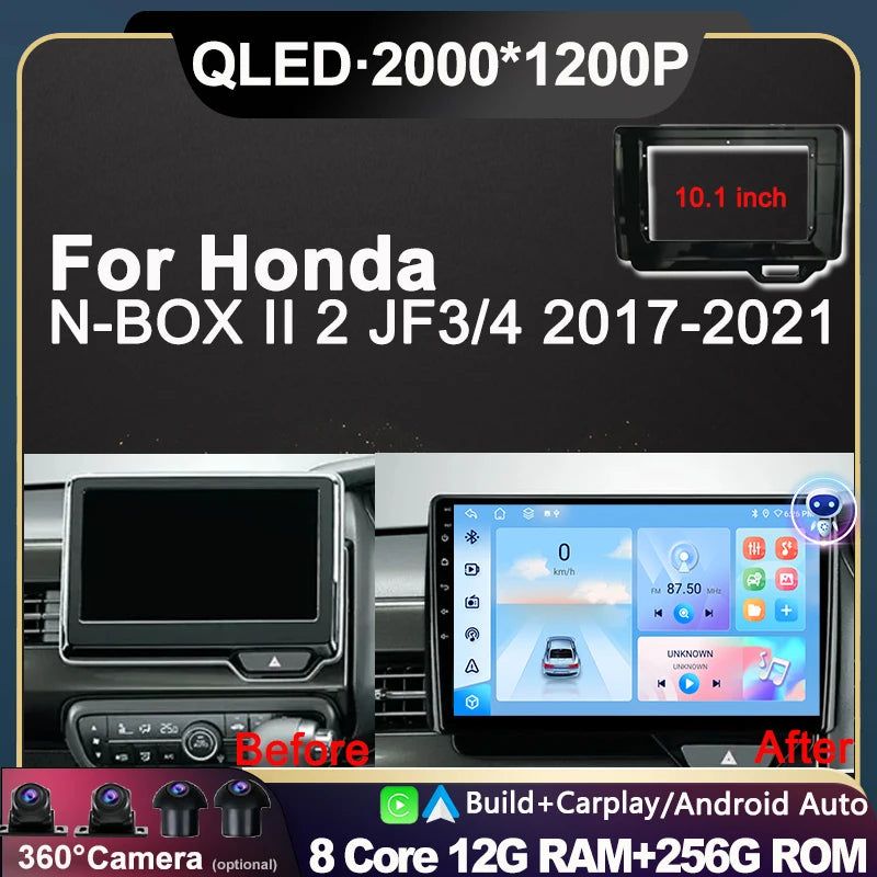 Car Radio Android 16 For Honda N-BOX II 2017 - 2021 Multimedia Video Player Auto Stereo Na | AUTOKITSHOP