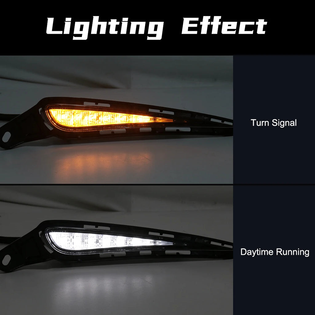 DLAA For Toyota Vitz 2017 2018 2019 LED Daytime Running Light DRL Turn Signal Fog Lamp Whi | AUTOKITSHOP