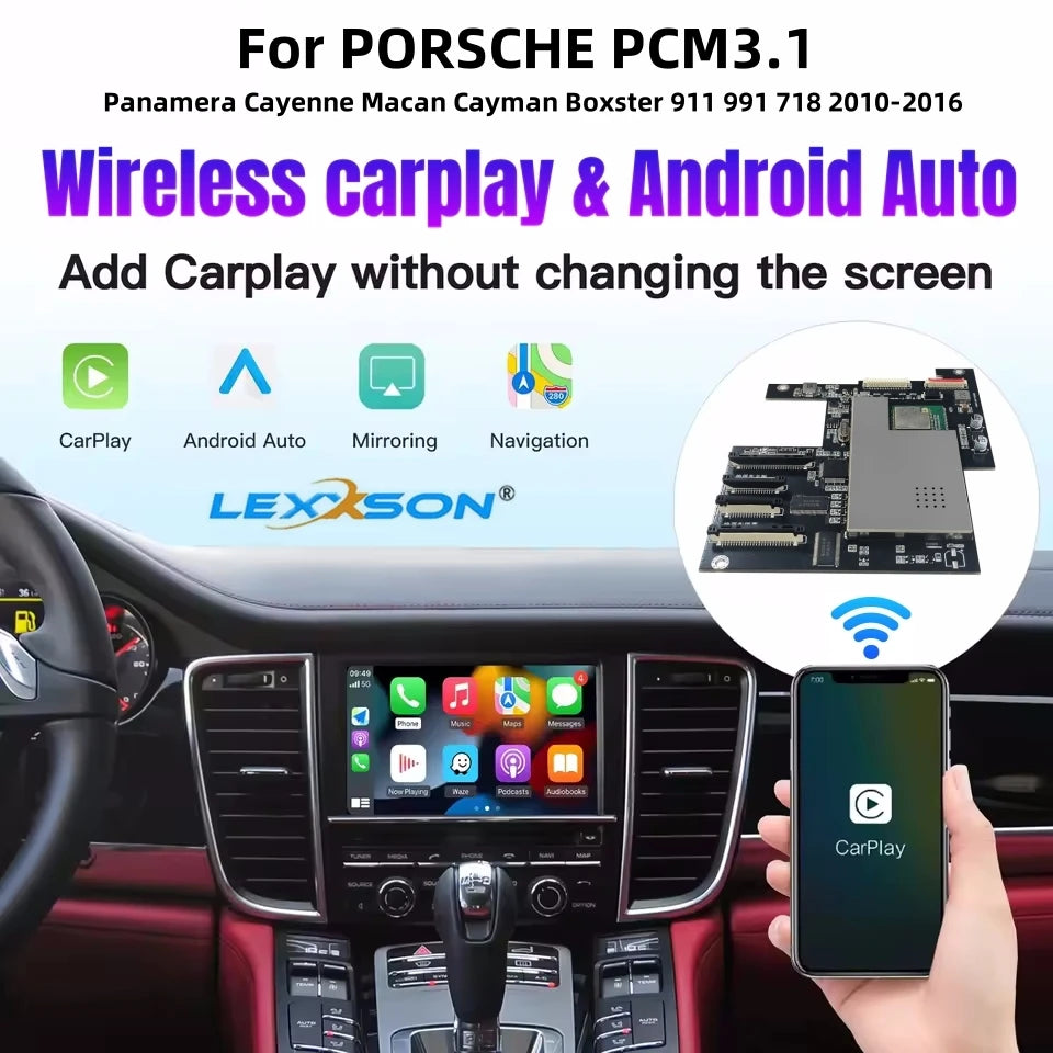 Wireless Carplay Android auto Module For Porsche PCM3.1 Panamera Cayenne Cayman Macan Boxs | AUTOKITSHOP