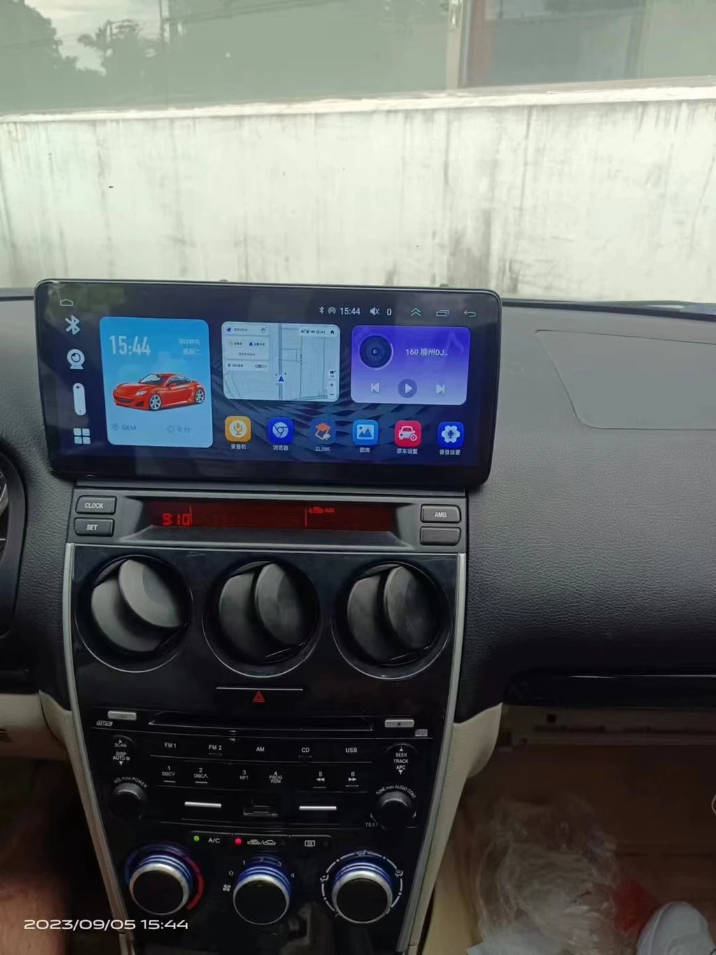 Multimedia Player Android 14 Player 12.3'' IPS QLED Screen Car radio Music Stereo For Mazd