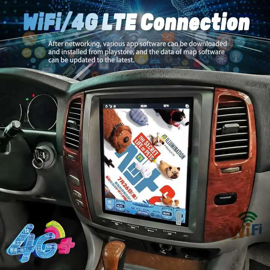 For Lexus LX470 2005 Android Screen Radio GPS Stereo For Toyta Land Crueser 100 LC100 Auto