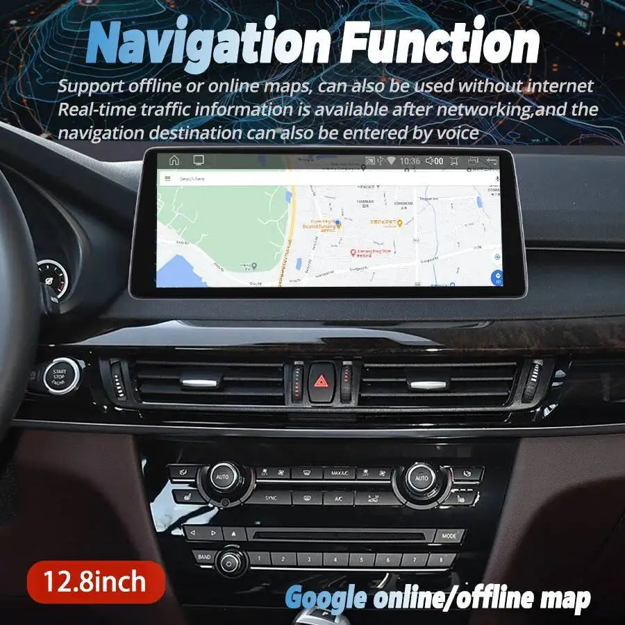 4G WIFI Navi BT Stereo Navirider Car Radio Carplay Screen For BMW X5 F15 X6 F16 2018 Andro