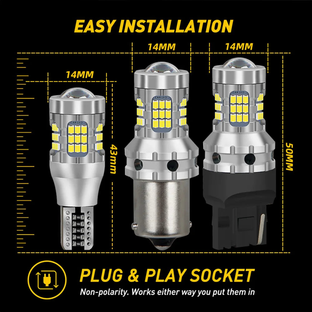 2-Piece LED Interior Light Kit for Citroen C-ZERO 2007-2012 - Canbus Dome Map Door Trunk Bulbs | AUTOKITSHOP