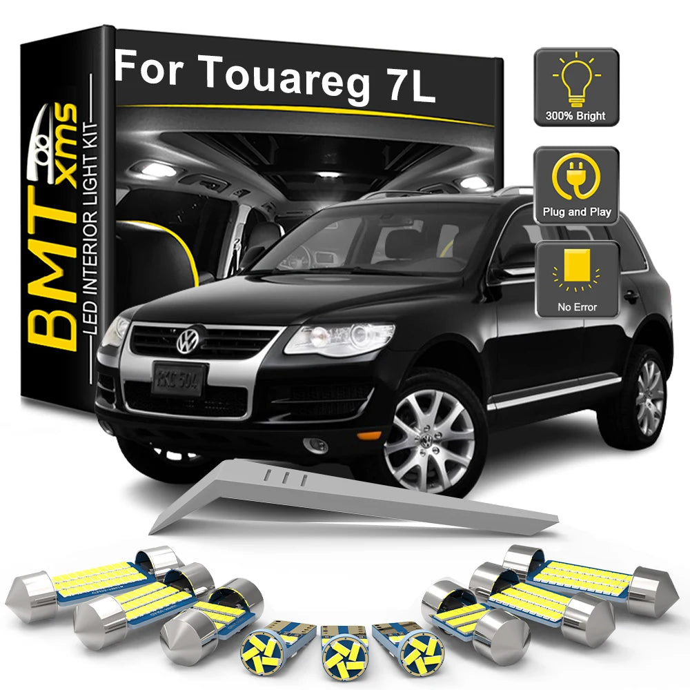 18-Piece LED Interior Light Kit for Volkswagen VW Touareg 7L - Canbus Error-Free Bulbs | AUTOKITSHOP