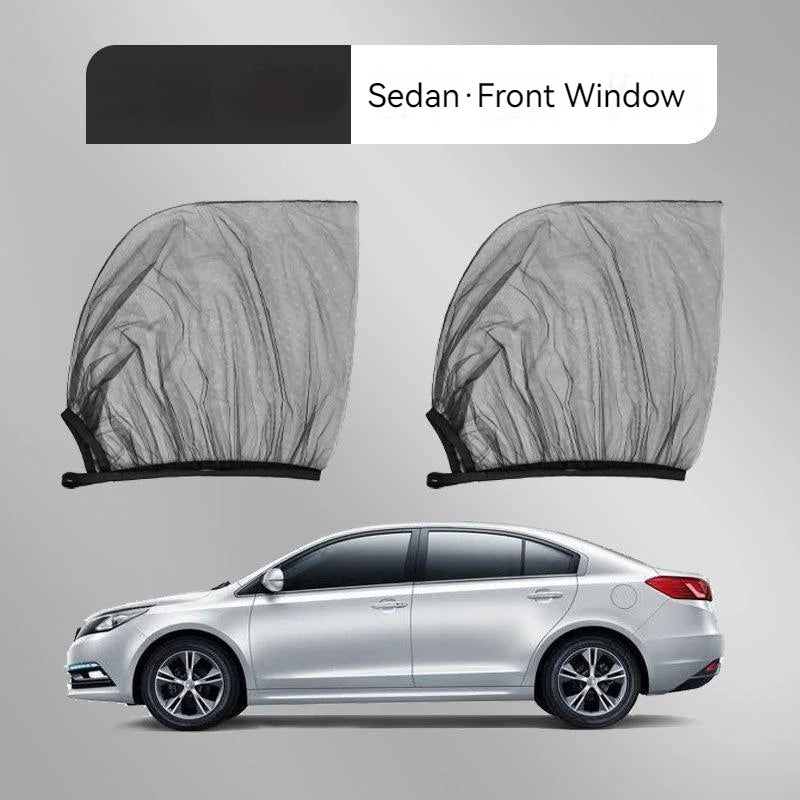 Car Sunshade Curtains Anti-UV Side Window Shades Car Curtains Nti-mosquito Mesh Net Protection R - Automotive LED Light