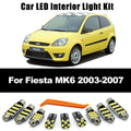 13Pcs Canbus For Ford Fiesta MK6 2003 2004 2005 2006 2007 LED Interior Dome Map  for Ford MK6 - Canbus LED Car Light