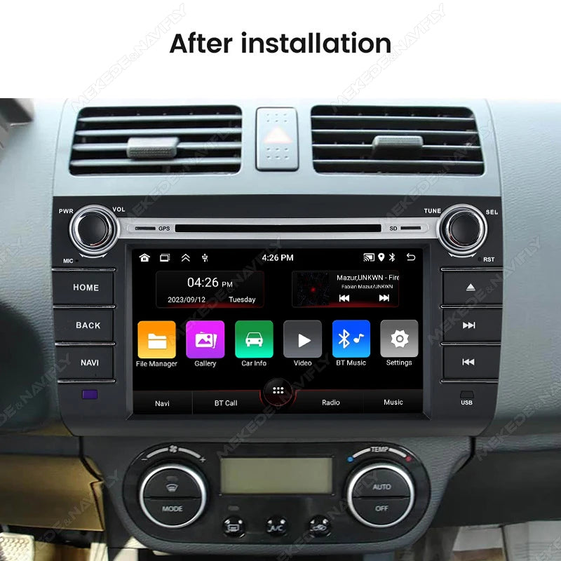 Android 15 Car Radio For Suzuki Swift 2003-2010 8" Screen Multimedia Player GPS Intelligen