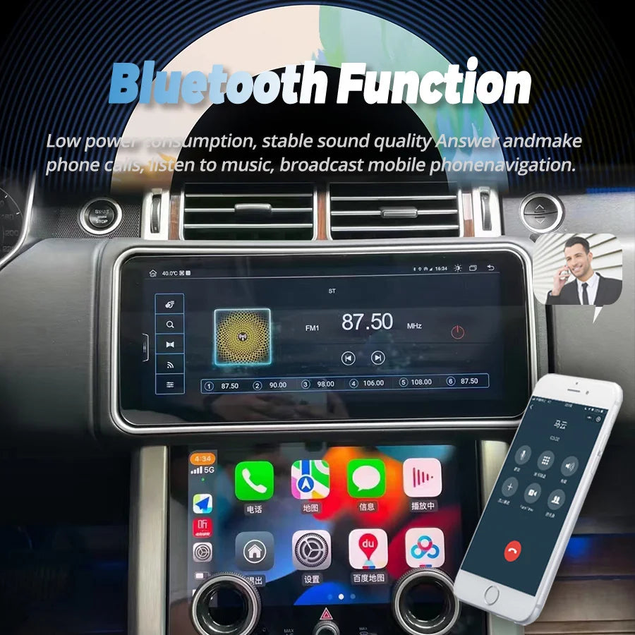 Android 13 Qled Screen Leather For Land Rover Range Rover Sport L494 2013 - 2017 Car GPS M | AUTOKITSHOP