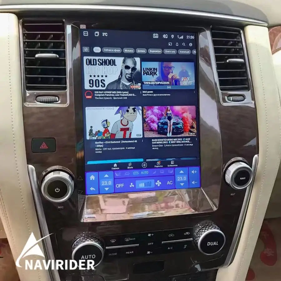 12.1" HD Touch Screen Android Car Player For Nissan Patrol Y62 2010 Wireless Carplay GPS N | AUTOKITSHOP