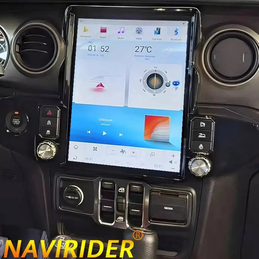 13" Screen Head Unit Car Radio For Jeep Wrangler 2018-2021 Android Auto Car GPS Multimedia | AUTOKITSHOP
