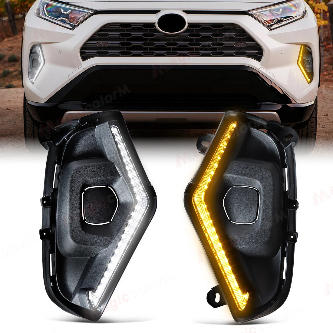 For Toyota RAV4 RAV 4 2019 2020 2021 2022 2023 2024 DRL Car Daytime Running Lights LED Tur | AUTOKITSHOP