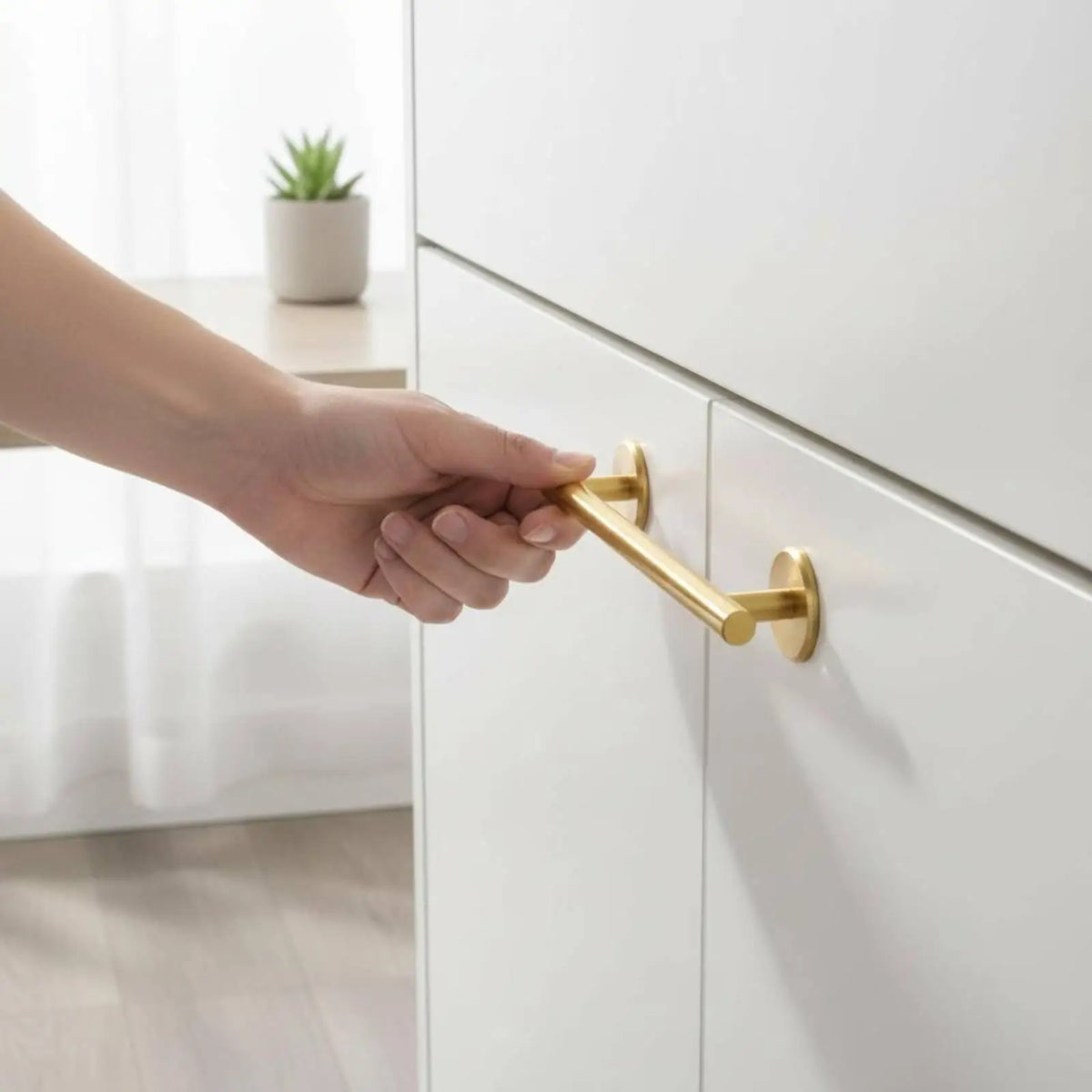 Aluminum Alloy Stick on Cabinet Handle Bar Pull for Kitchen Door Storage Cupboard and Display Ca - Automotive LED Light