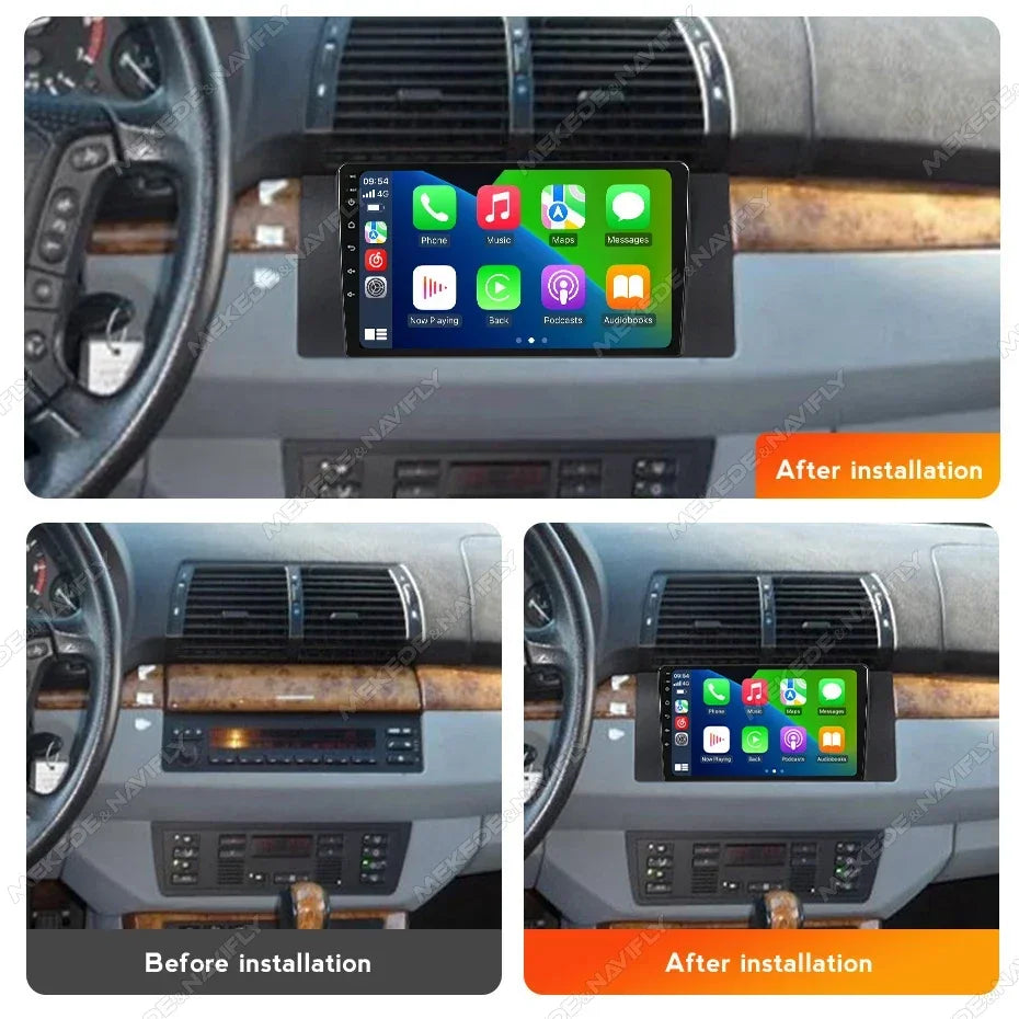 Android 14 Car Radio for BMW 5 E39 1996 - 2003 E53 X5 M5 CarPlay AUTO Multimedia Video Pla | AUTOKITSHOP
